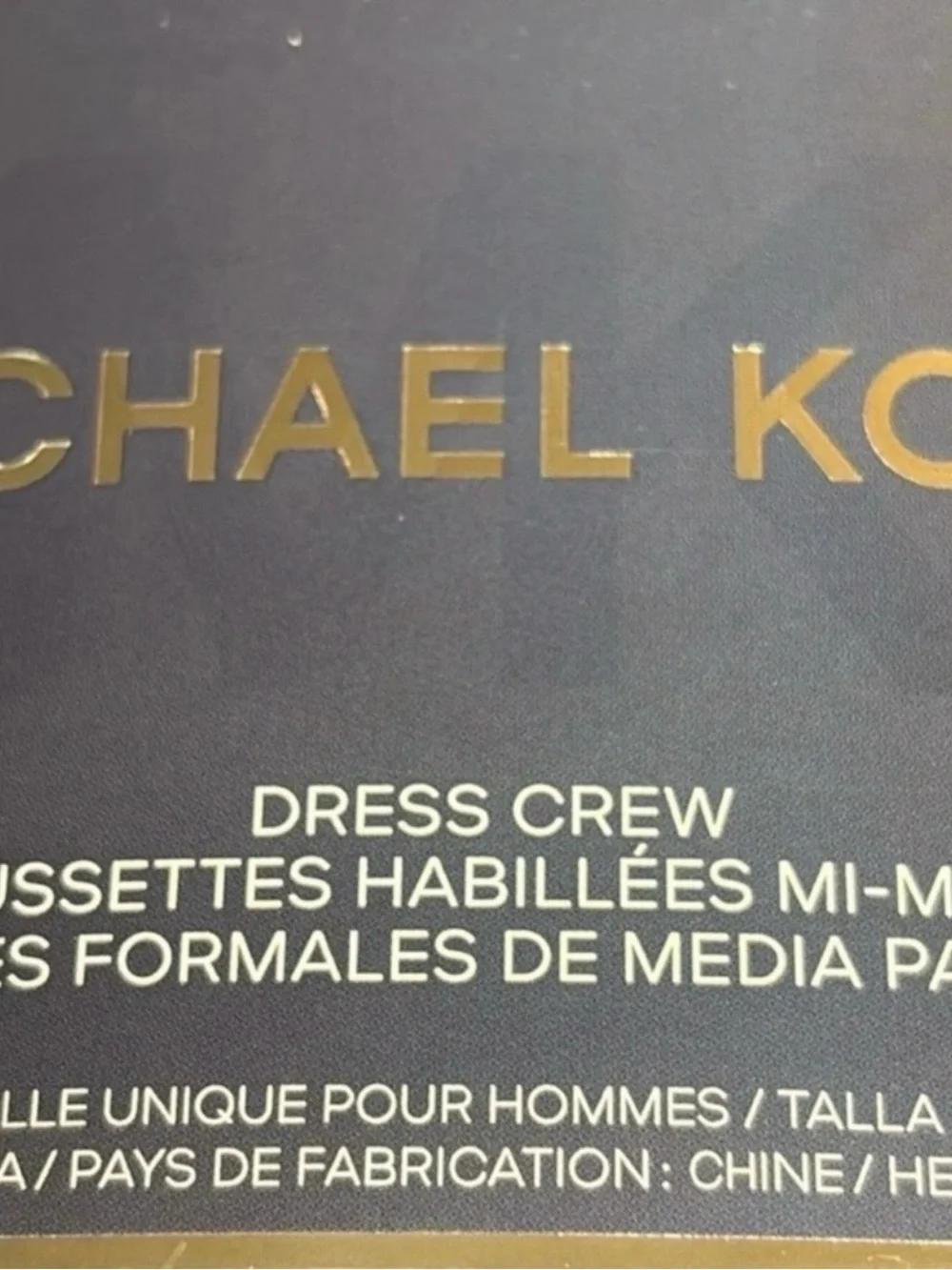 New Michael Kors Socks Men’s 3 Pair Black & Blue Dress Crew Sock Business Casual